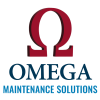 Logo of Omega Maintenance Solutions, symbolizing trusted commercial and residential property management, roofing repair, and insurance work in Indianapolis